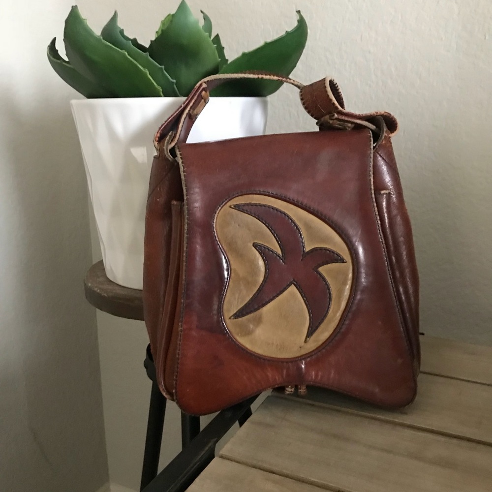 One of a kind vintage leather purse